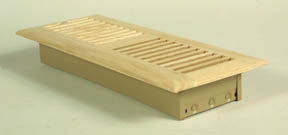 wood vent with damper