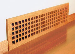 eggcrate wood vent, wood grill