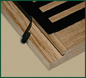 slide damper for wood grilles
