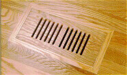 solid block flush mount wood vent