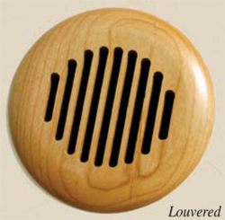 Round Louvered Wood High Velocity Vent Cover