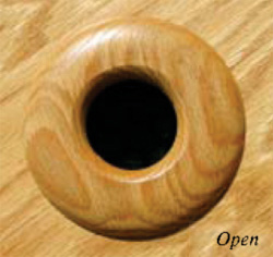 Round Open Wood High Velocity Vent Cover