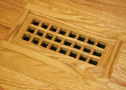 flush with frame eggcrate wood vent