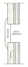 Wood Toe Kick Vent Installation Diagram